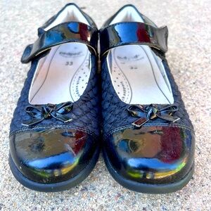 PediPed Black Mary Jane Shoes, size 1.5 (33) little kid